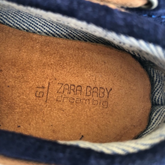 Zara Baby Navy Suede Slip On Loafers - Picture 6 of 7